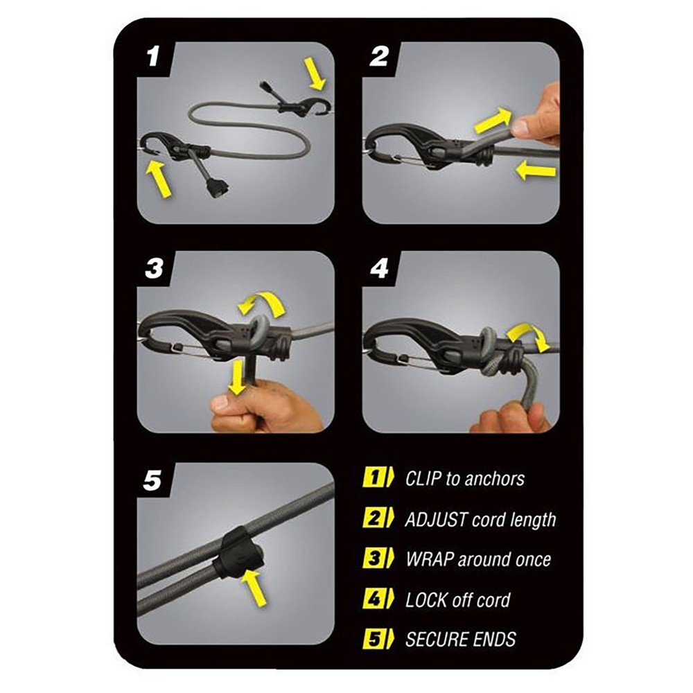Nite Ize KnotBone Adjustable Bungee #5 (2-Pack)
