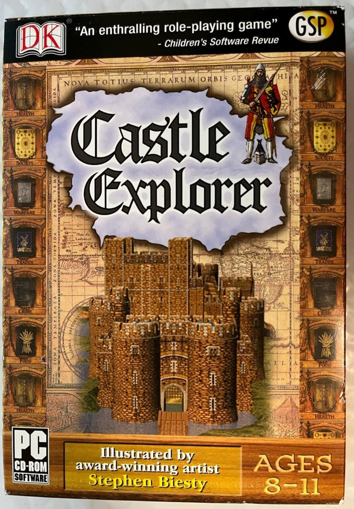 Castle Explorer DK Role-Playing Game PC CD ROM software Win 95/98/2000/ME/XP