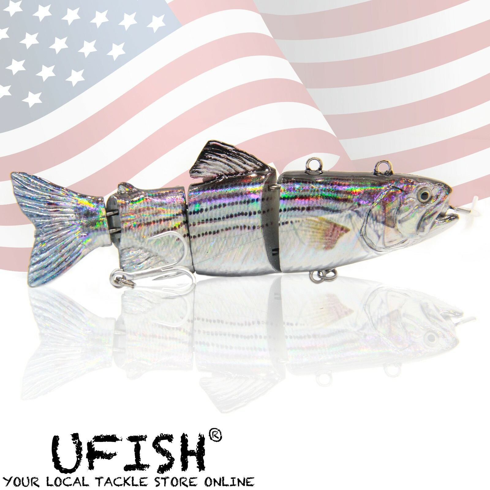 UFISH Fishing Bass Lures Muskie Baits Electric Animated Pike Fishing Lure