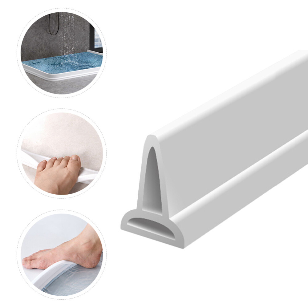 Silicone Water Retaining Strip Barrier Bathroom Door Blocking