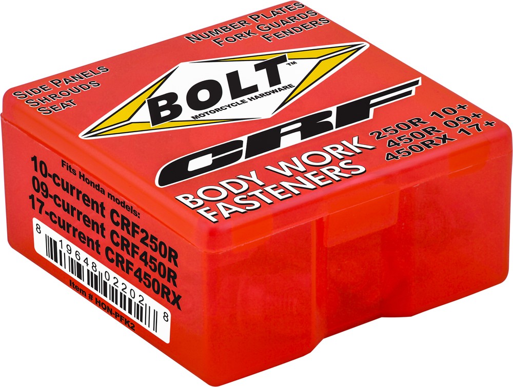 BOLT Full Plastic Fastener Kit Hon HON-PFK2