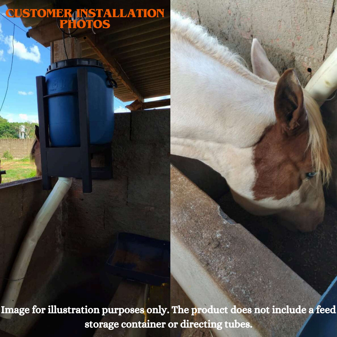 Automatic Feeder for Horse, Foal, Colt, and Filly - Food Dispenser with Timer