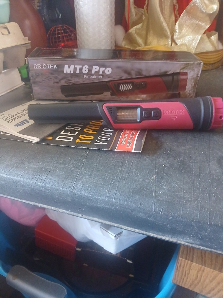 DR.ÖTEK Metal Detector Pinpointer Waterproof Handheld LCD Screen, High Accuracy