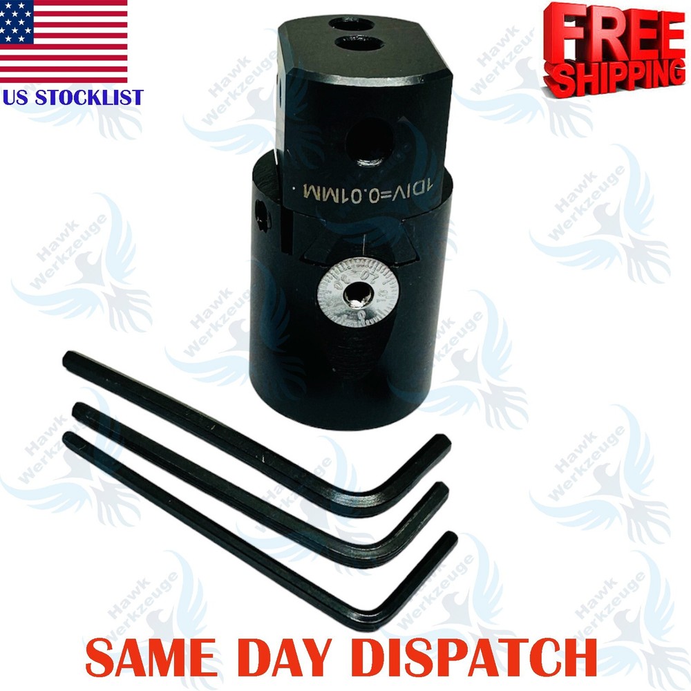 Boring Head 30mm  Hole Size 6MM Shank Bars Milling Lathe Tool Workholding