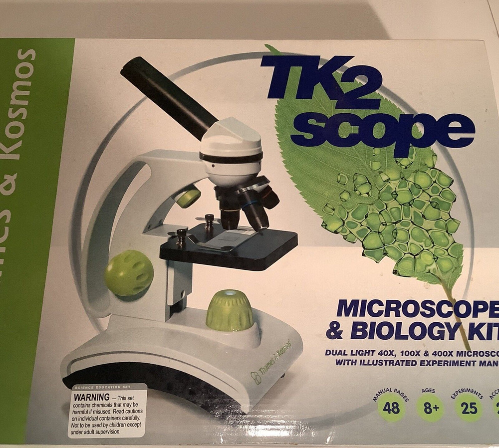 Thames & Kosmos TK2 Scope Microscope & Biology Experiment Kit- BNIB Sealed🔬🦠
