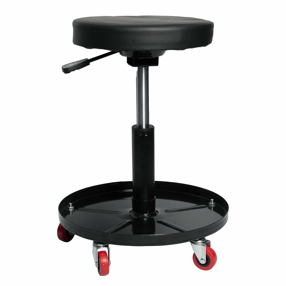 MPW Race Dept Adjustable Workshop Stool with Tool Tray