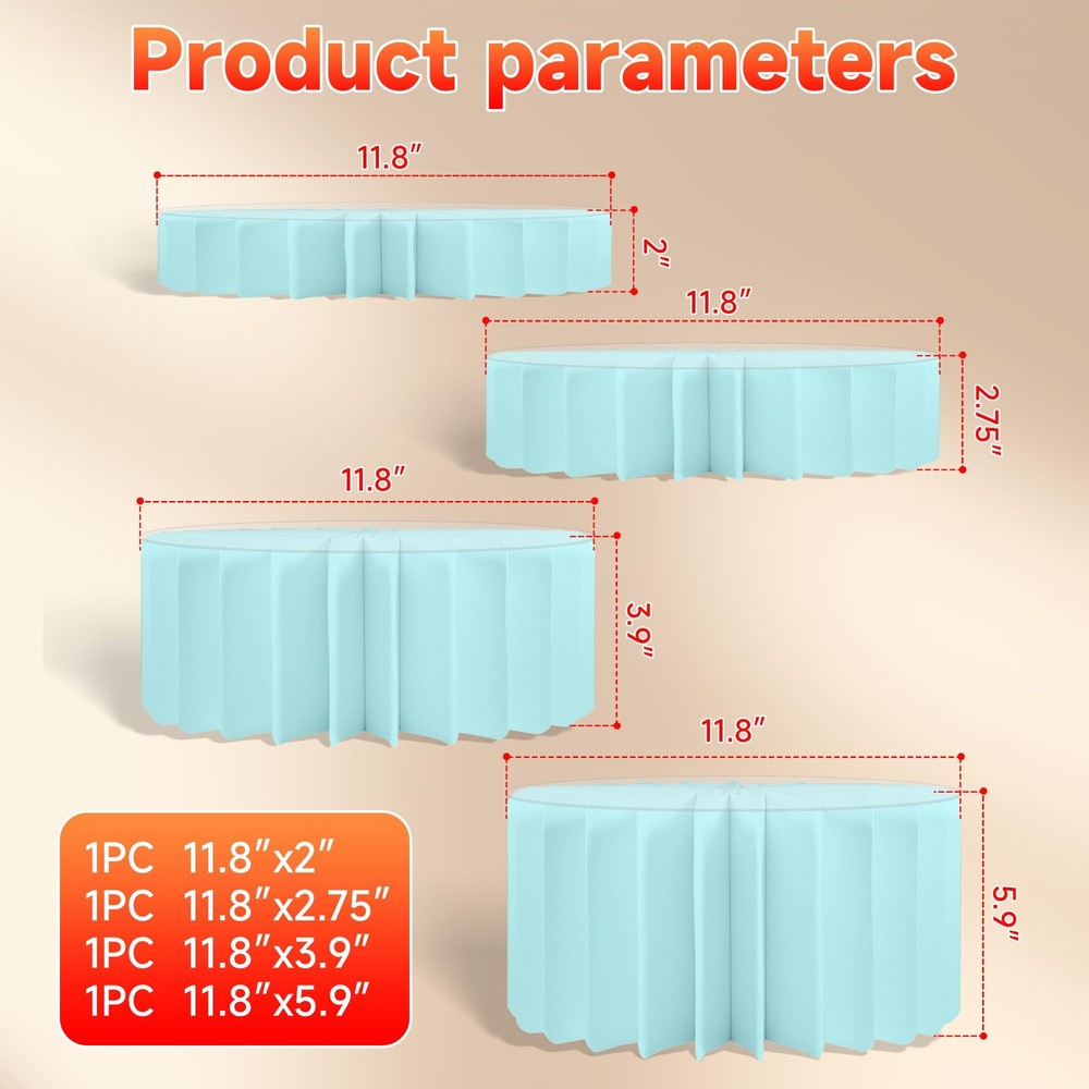 4-Pack Buffet Risers |Food Risers for Buffet Table,Black able Acrylic Risers ...