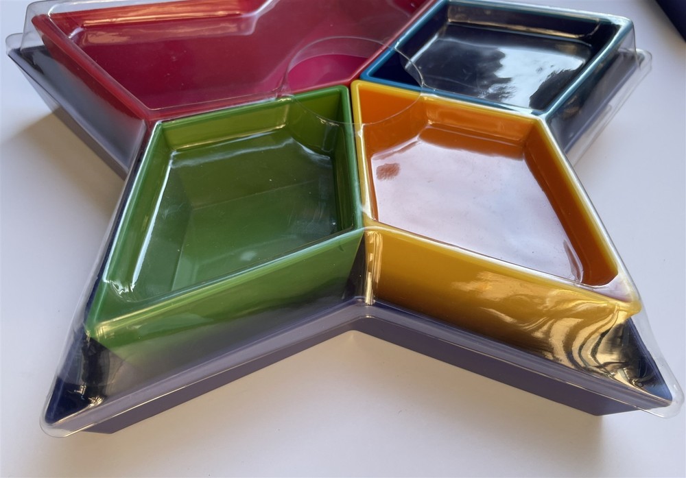 Rare Target 2013 Holiday JOY Collection 11" Mod Star 4-Section Server Tray