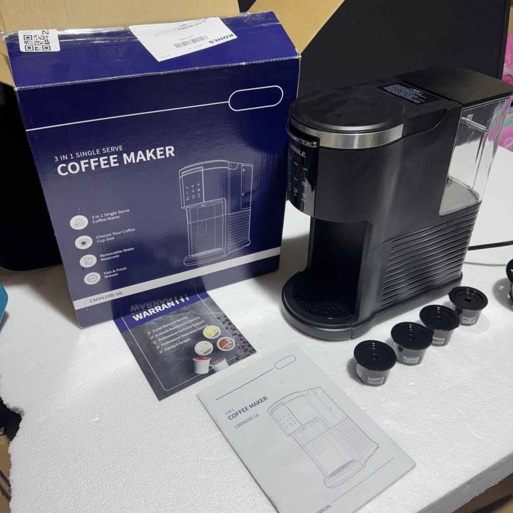 With Bold Setting, Single Serve Coffee Maker For K Cup And Grounds, 6-14 Oz Brew