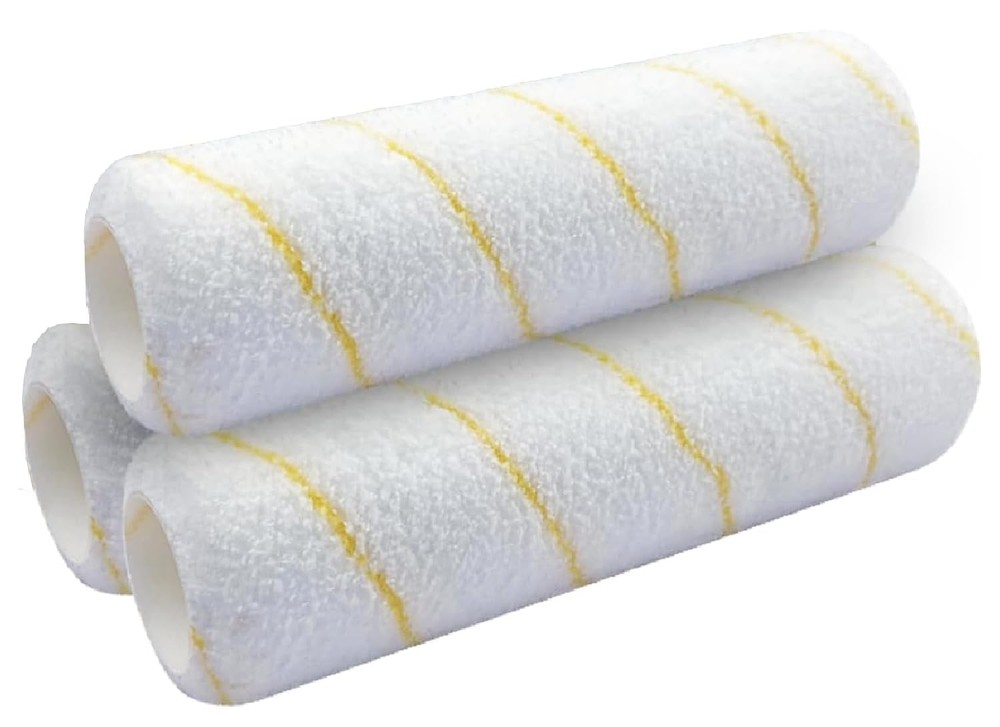 3 Pack 9 Inch Paint Roller Covers 1/2 Inch Nap Microfiber Paint Roller Kit
