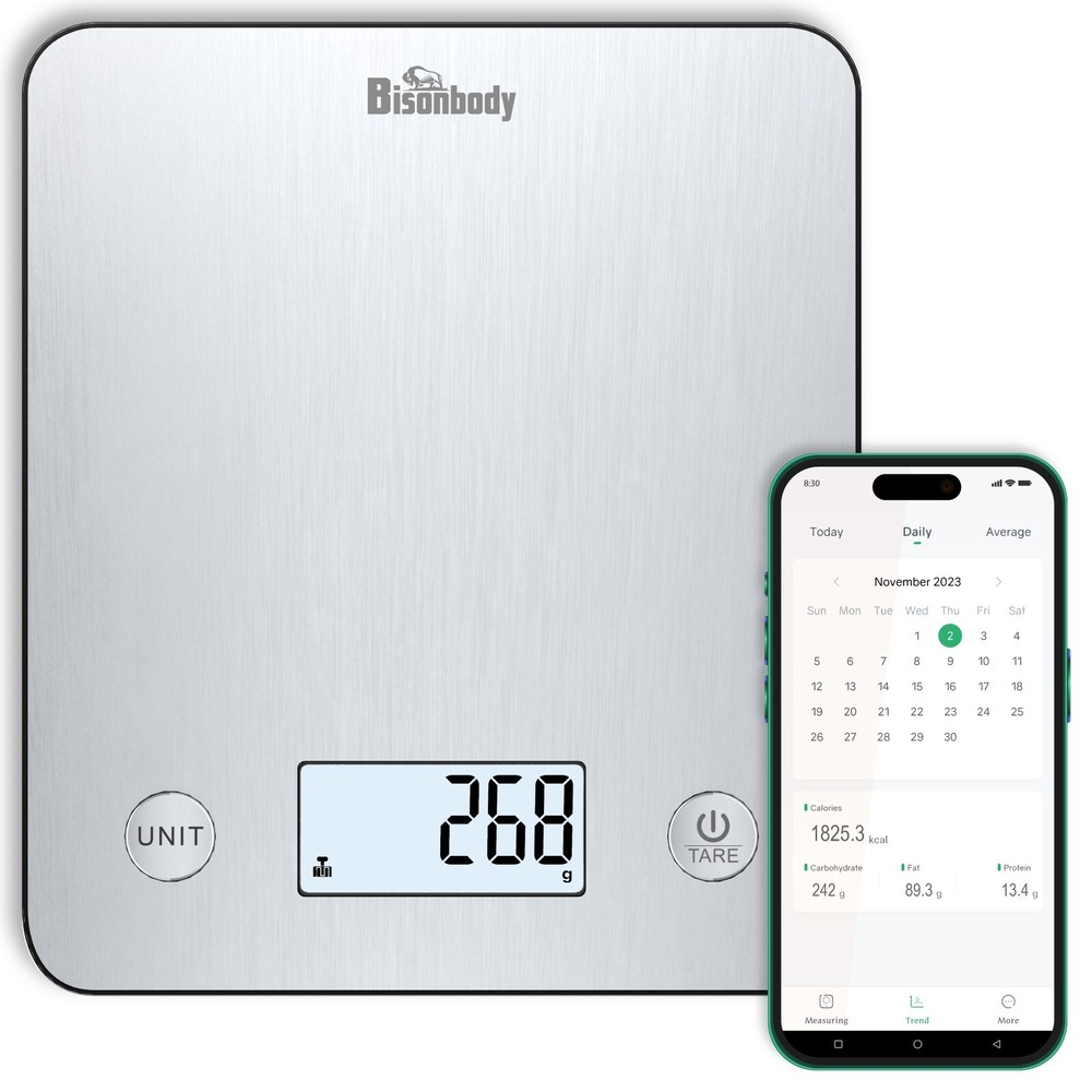 Bisonbody Digital Food Kitchen Scale with Smart App