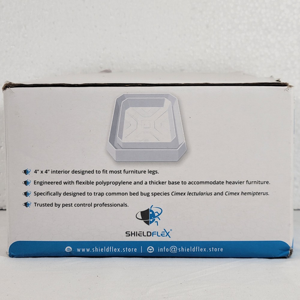 Bed Bug Trap Interceptors 8 Pack White TruGuard OPEN BOX