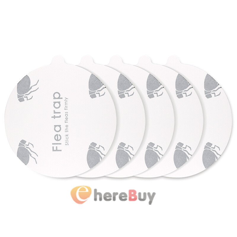 5Pcs Disposable Flea Trap Sticker Bug Dome Flea Trap Refill Flea Glue Discs Safe