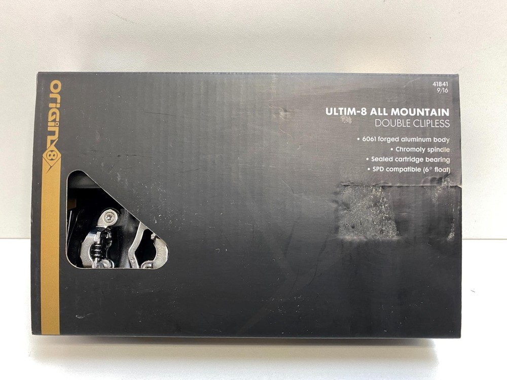 new Origin8 Ultim-8 All Mountain Double Clipless bicycle PEDALS