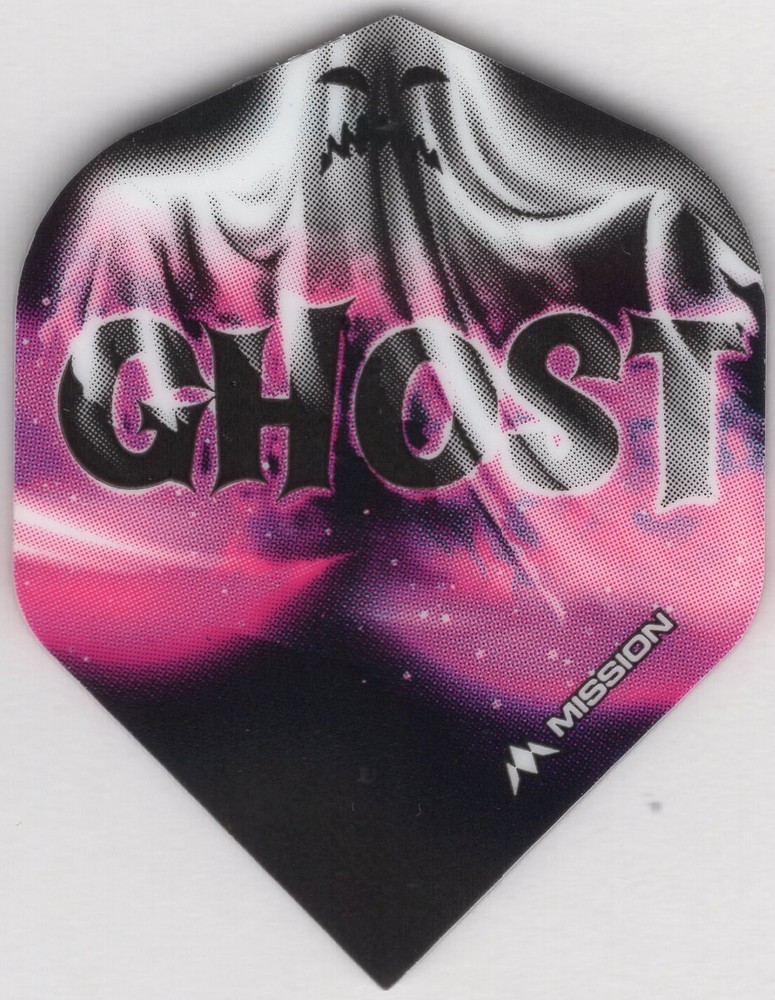 SPOOKY GHOST Dart Flights: 3 per set