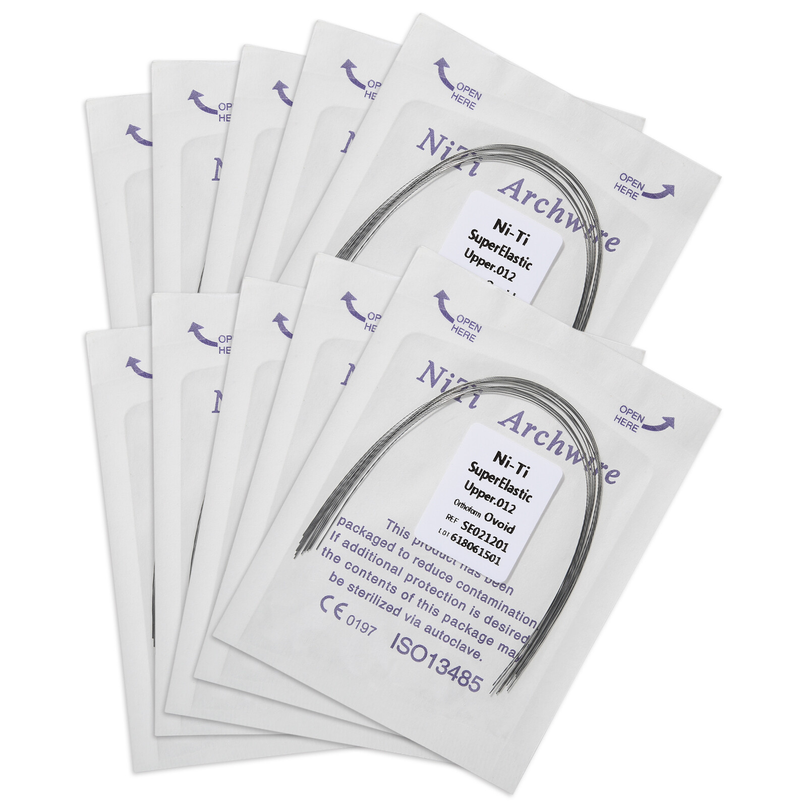 Dental Ortho Supper Elastic Niti Round Arch Wire 012/0.14/0.16/ 0.18/0.20 po