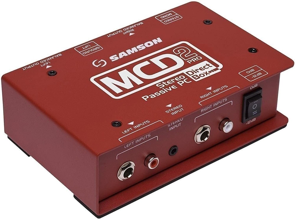 Samson MCD2 Pro Stereo Passive PC Direct Box FREE SHIPPING