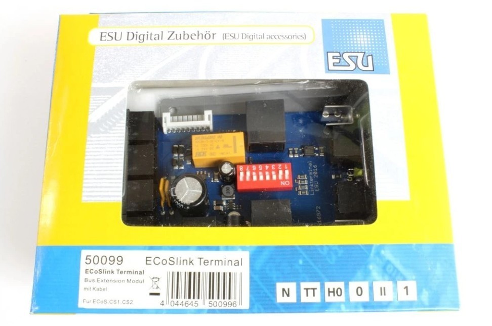 ESU 50099 ECoSlink Terminal, Extension module for ECOS, Central Station