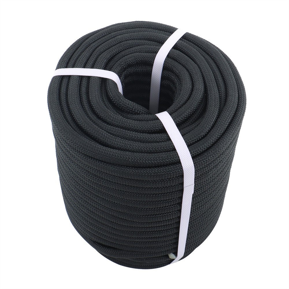 1/2" X150' Double Braided Polyester Rope Strong Arborist Rigging 48 Strand Black