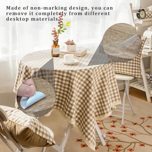 100 Pcs Transparent Tablecloth Clips, Clear Table Cloth Holder Clips with