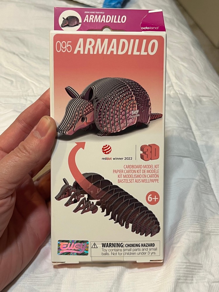 EUGY Armadillo (095) 3D Puzzle -(slight box damage)