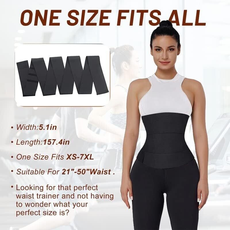 Elastic Waist Trainer Belt Bandage Waist Trainer For Women Fat Wrap Waist Traine
