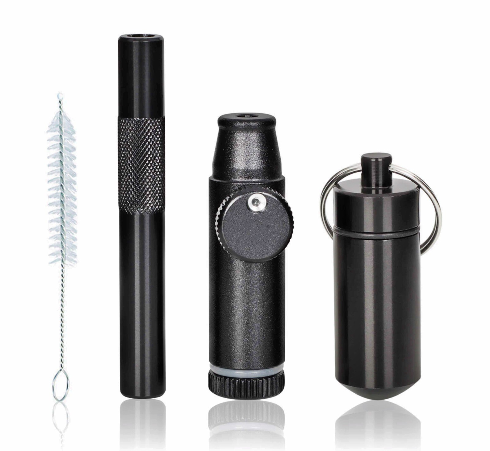 1 PCS MINI METAL SMOKE PIPES SNUFF SMOKING HERB TOBACCO PIPE GRINDER SMOKE ✅⭐