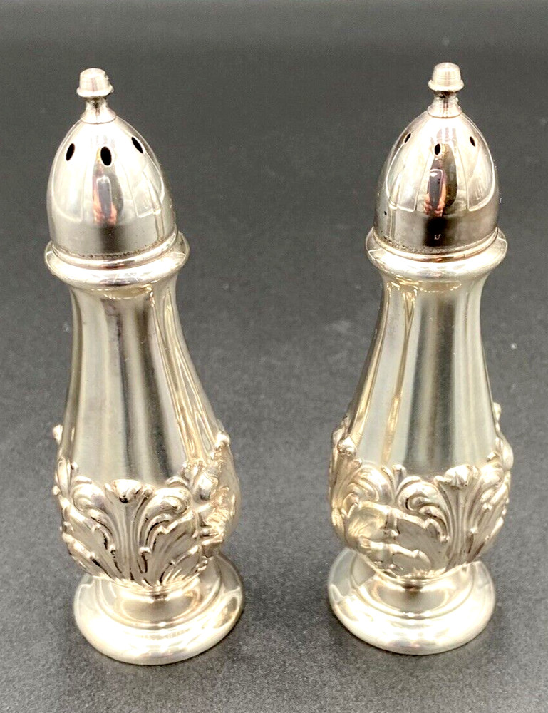 Vintage Weidlich Bros. Co. (CT) Silver Plated Salt & Pepper Shakers, #52