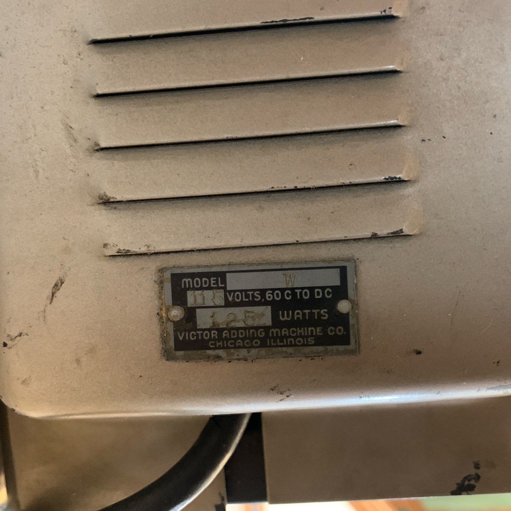 Victor Model W Motorized adding machine Vintage 1920’s