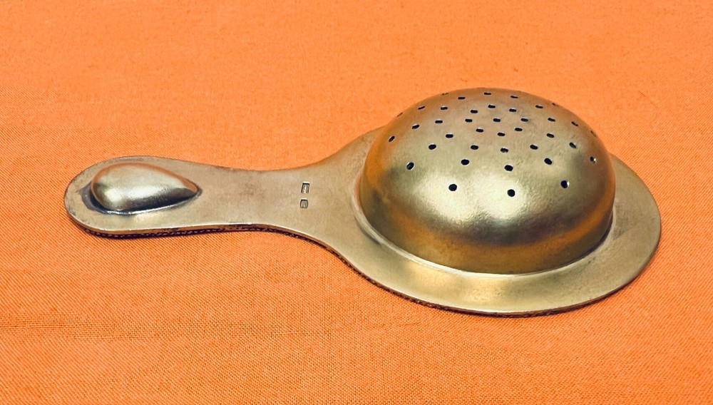Russian Silver Enamel Strainer