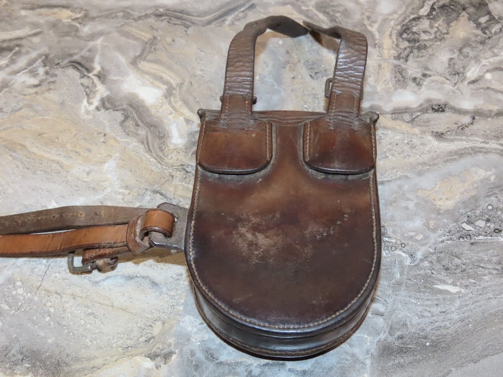 CE5: War Period Private Purchase Leather Holder with Sandwich Tin James Dixon