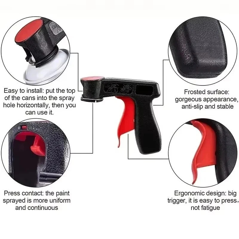 Instant Aerosol Trigger Handle Can-Gun – 2 Pack | Converts Spray Cans into Spray