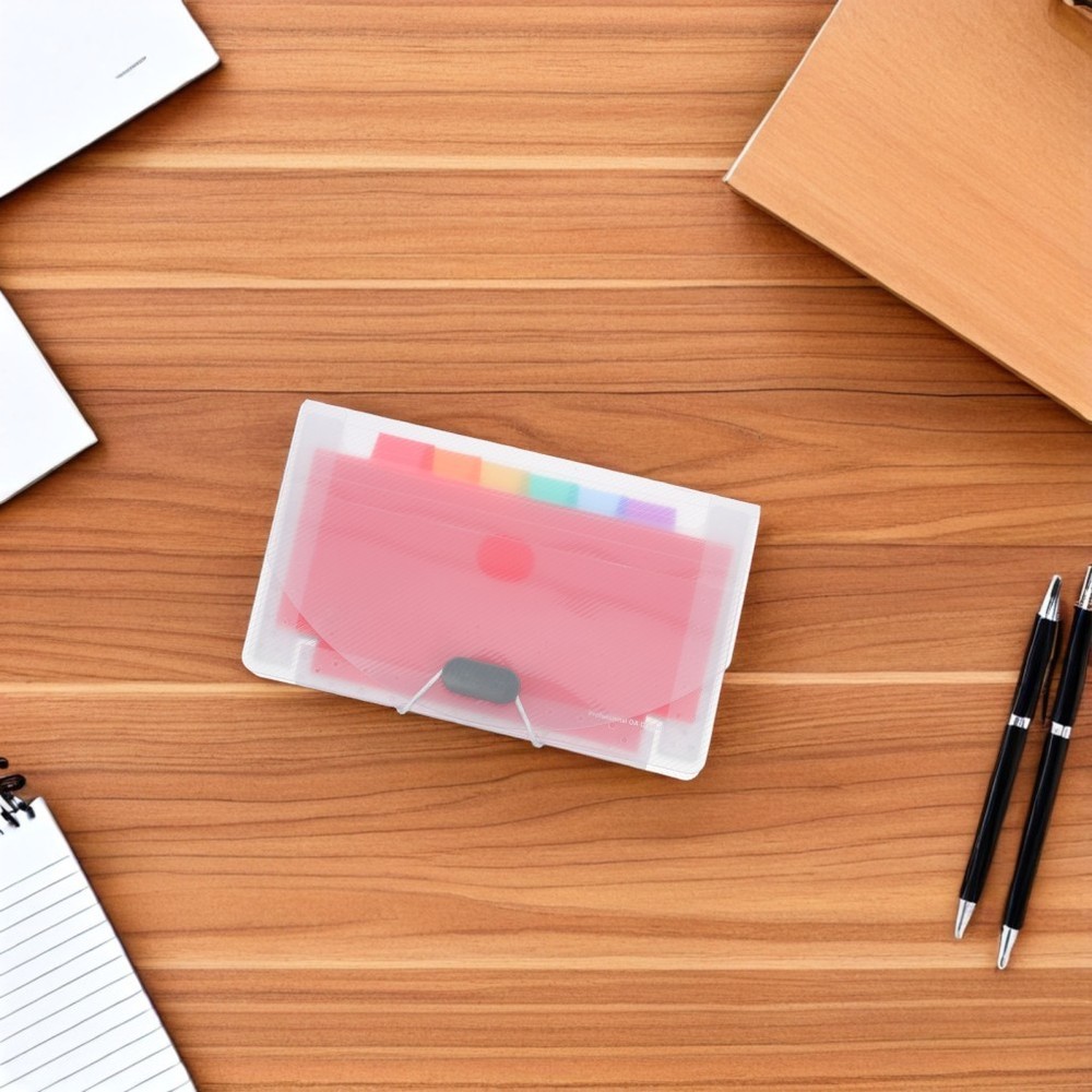 2 Pcs File Folder Labels Accordion Organizer Small Document Folio