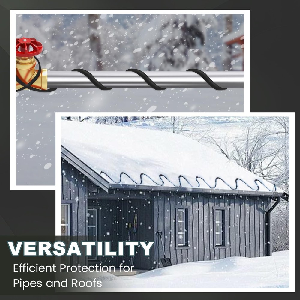 Roof & Gutter De-Icing Cable - Self-Regulating Ice Melt Cable