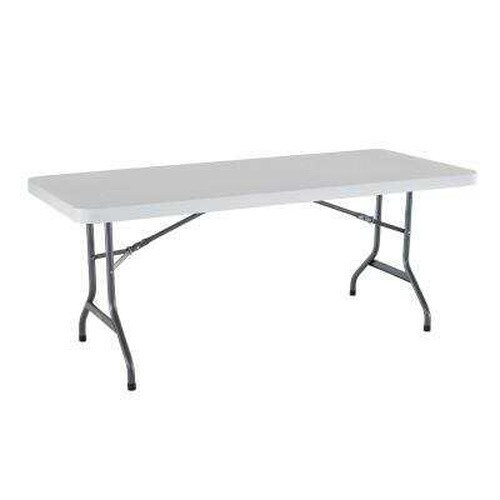 Lifetime 22901 6' White Granite Folding Table