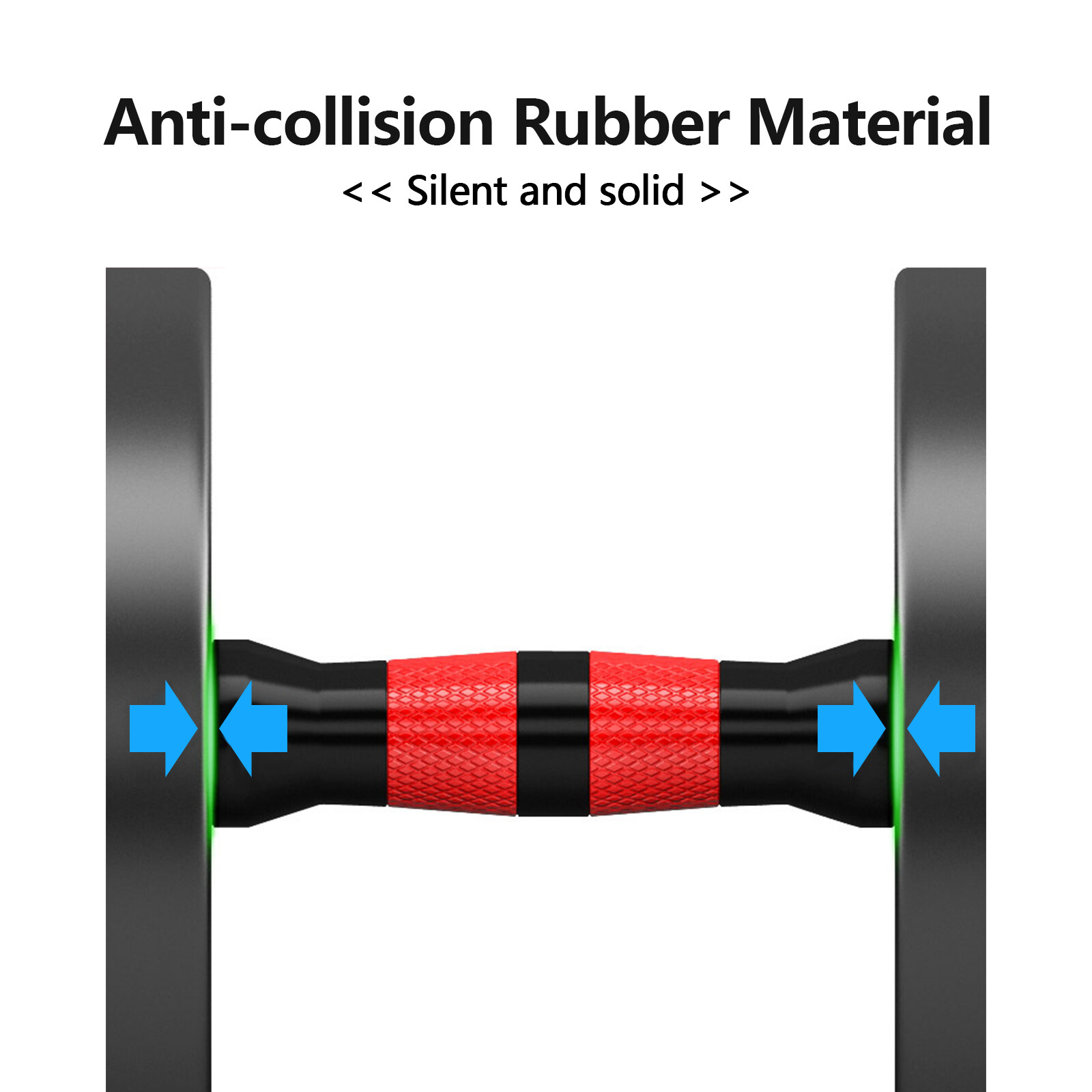 2pcs 16in Dumbbell Handles with Spinlocks Fit 1 inch Weight Plate Non-slip Grip