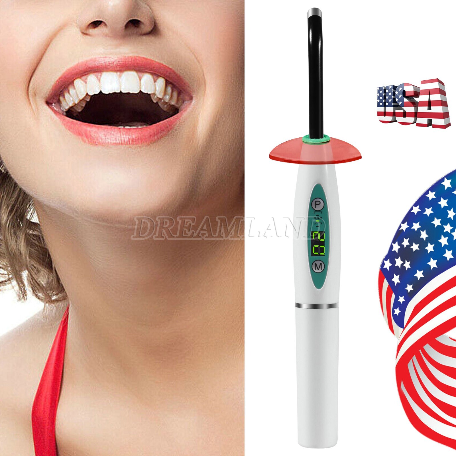 Dental Estilo Woodpecker Lampara /Fotocurado con Sistema de Blanqueamien 1500mW