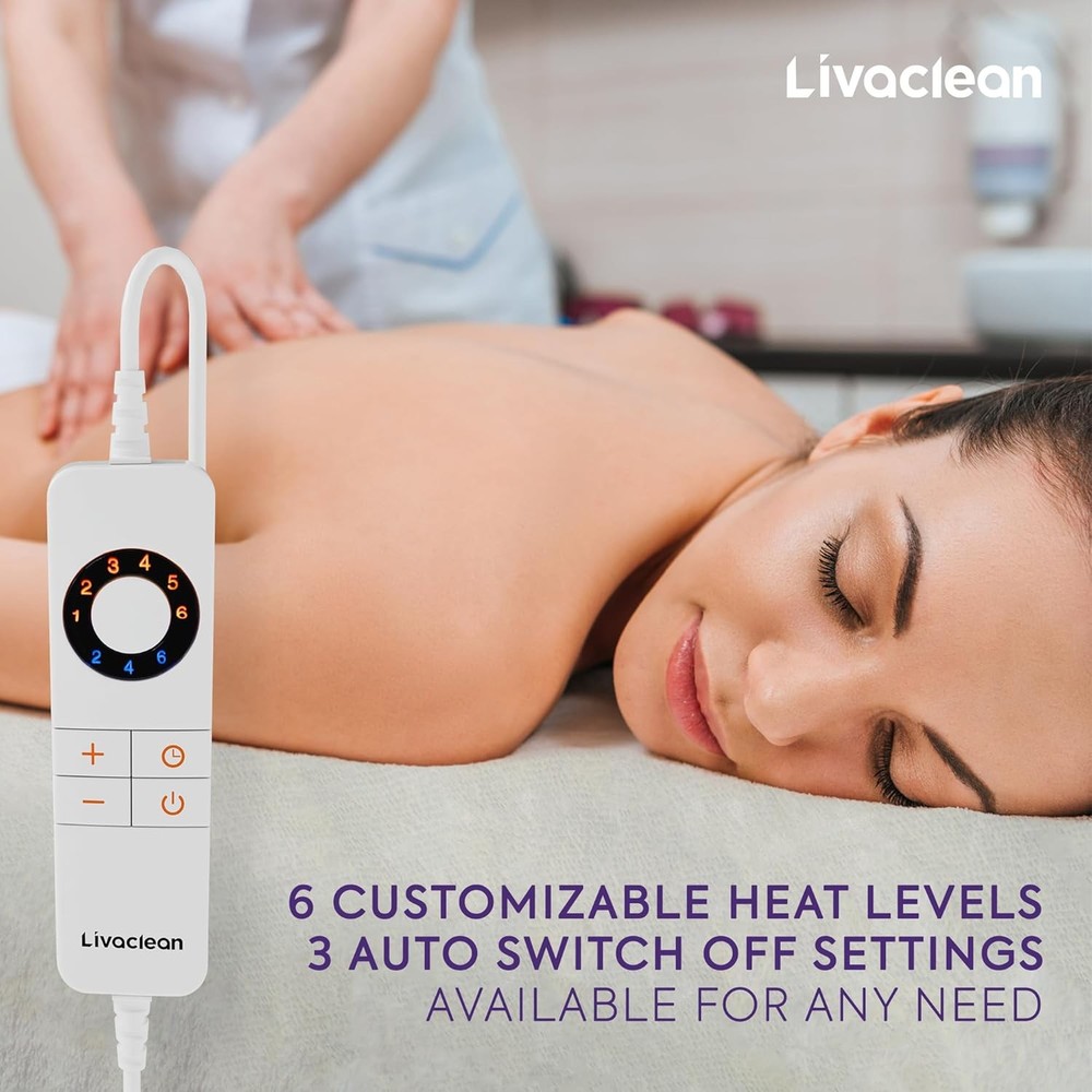 Massage Table Warmer Heating Pad - 6 Temperature Settings（71" x 31.5” ）