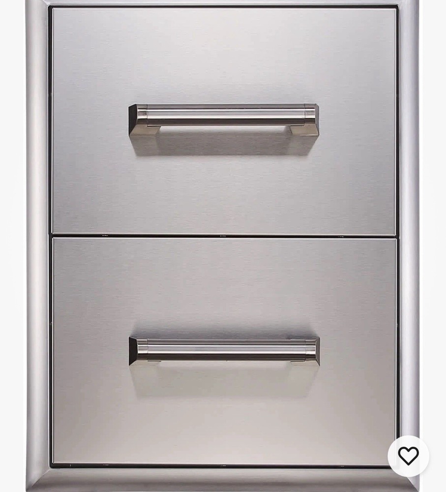 EdgeStar E160DRAW2 Stainless Steel 16"W Double Storage Drawers