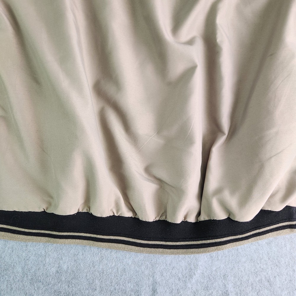 Midland Pullover Golf Windbreaker Jacket Beige G/L Polyester Nova Scotia Canada