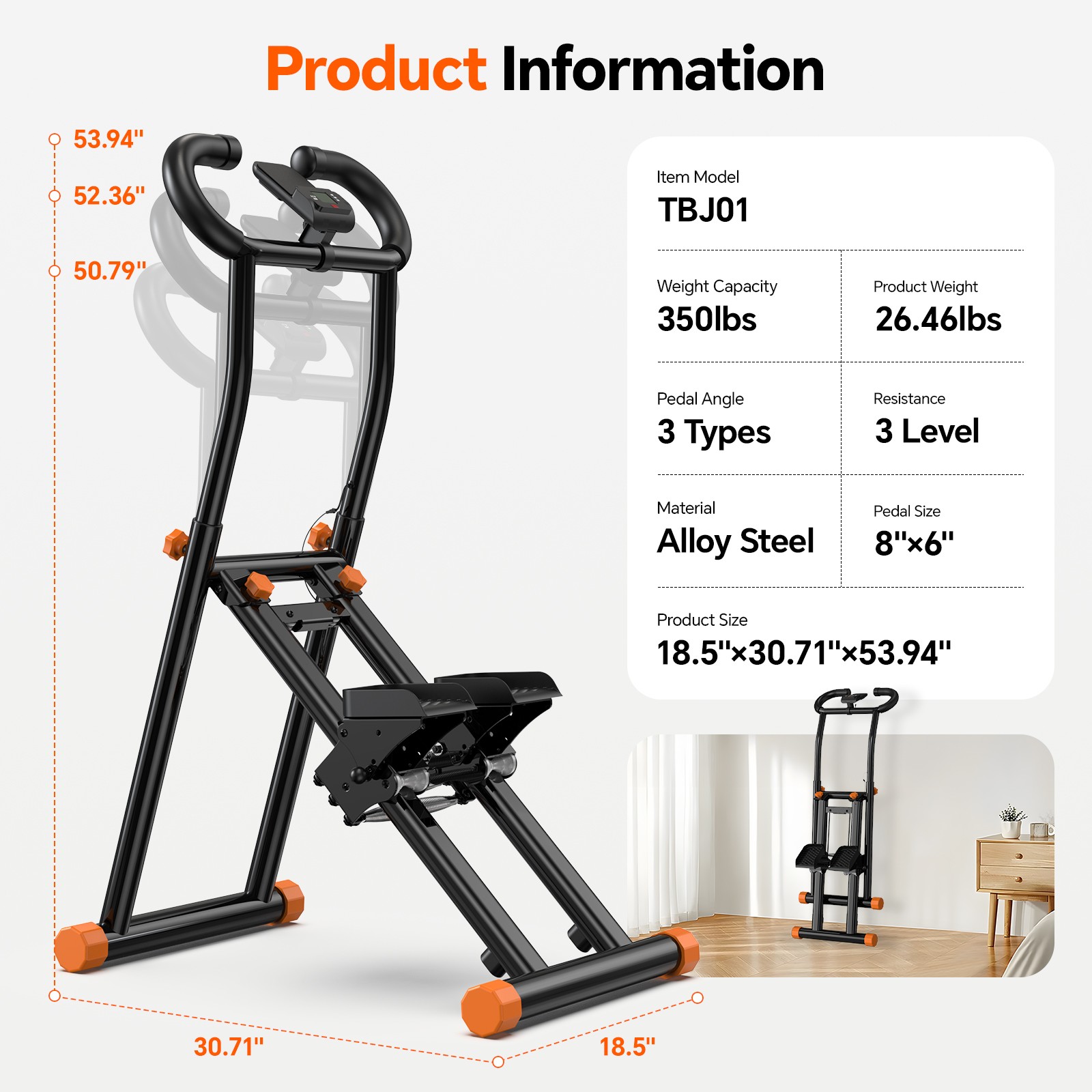 Vertical Climber Stair Stepper Machine For Home Gym Exercise Workout Machine New