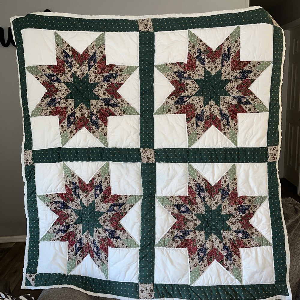 Hand Made Lap Quilt 47”x47” Square