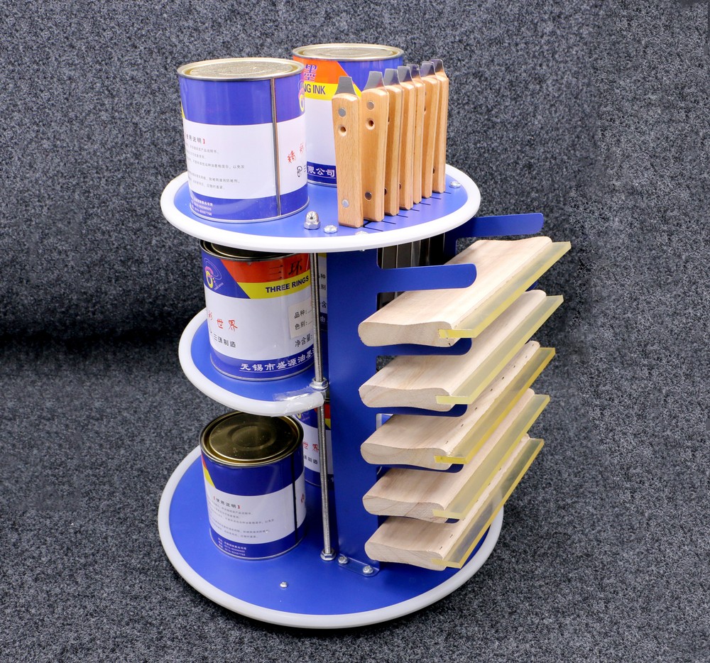 Screen Printing Storage Rack 3 Layers Ink Squeegee Shelf Press Tools Orginazer