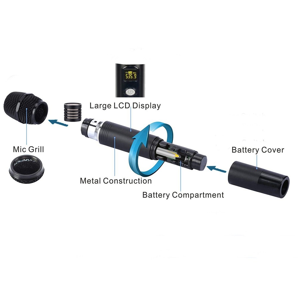 Berlingtone 6-Channel UHF Wireless Microphone System 6 Fixed Frequency Channel