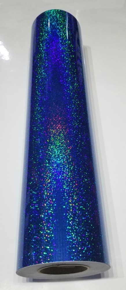 Fluorescent Blue Sequins Sign Plotter Cutter Vinyl