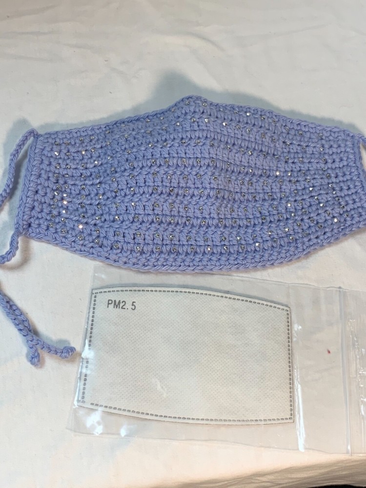 Face mask, washable, nose clip, crochet