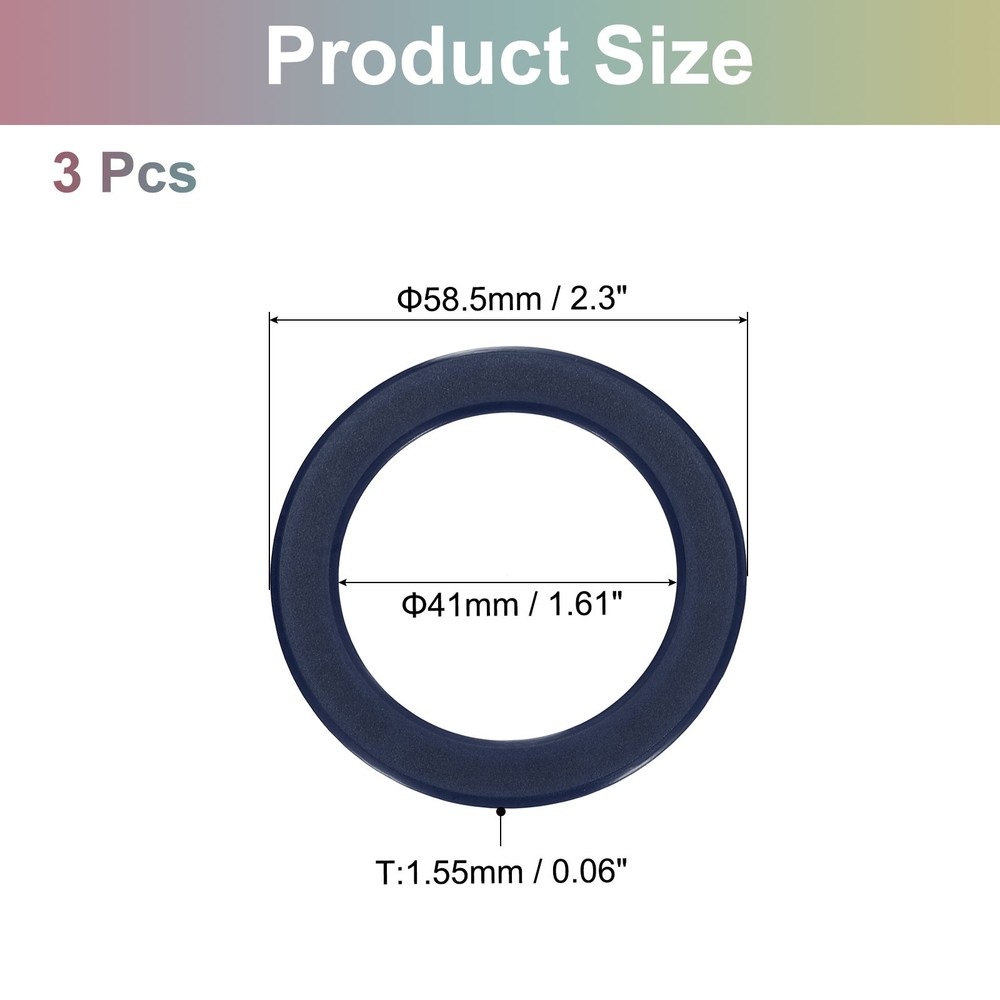 Magnetic Adapter Ring, 3Pcs ABS Magnetic Sticker Ring, Blue