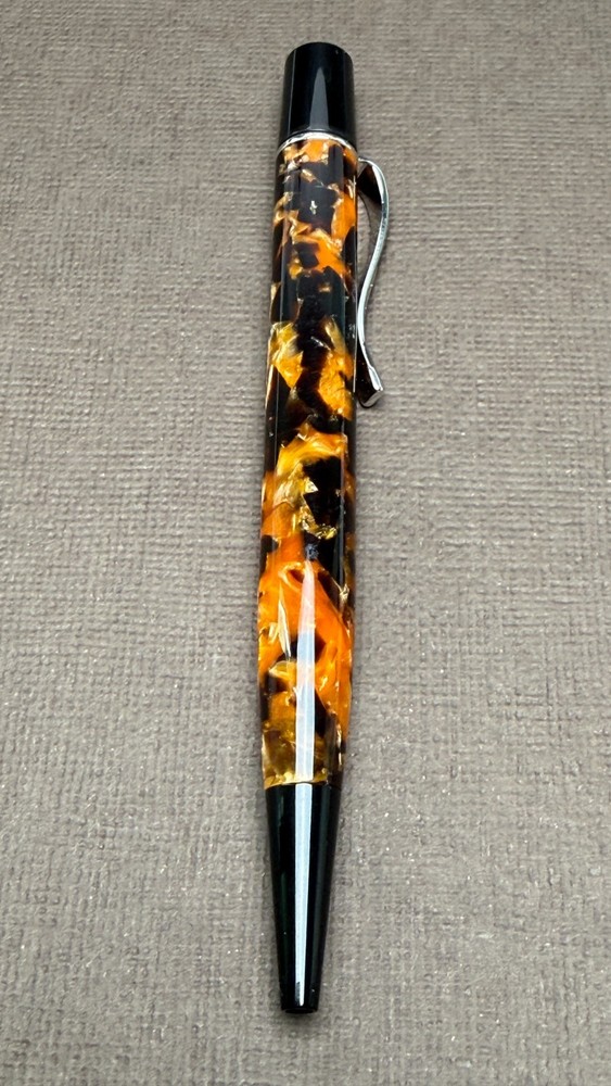 Laban Pinto Ballpoint Compact Pen - Pumpkin Seed - NOS (No Box/Papers)