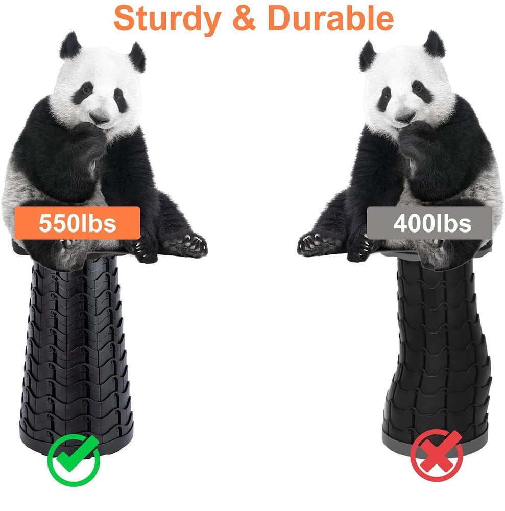 Foldable Telescoping Stool Portable, Retractable Stool for Adults, Upgraded C...