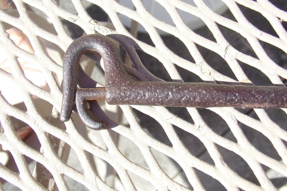 Hand Forged Antique Gate Latch Lock Spring Loaded 6"